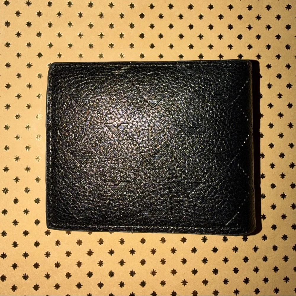 🆕 NEW Men's Black Patterned Wallet